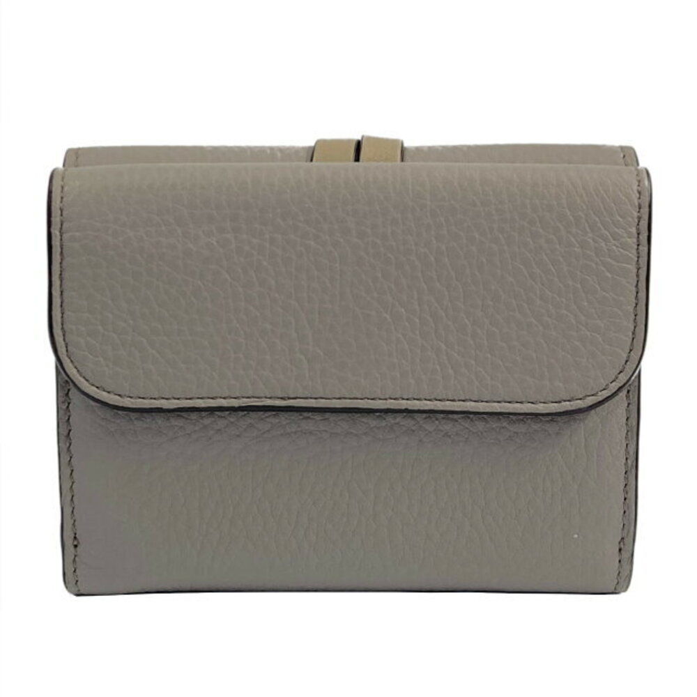 Chloe gray wallet leather tri fold